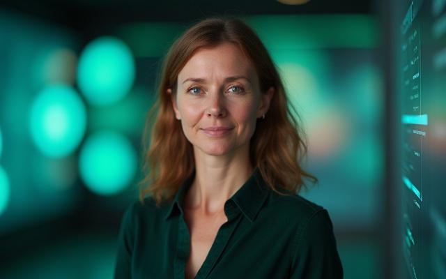 Porträt von Dr. Sarah Müller, Expertin für Exoplaneten